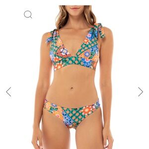 Floral Green Bikini Set